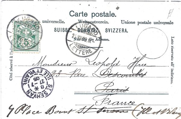 Lugano Piazza della riforma 1905 Lugano Piazza della riforma 1905