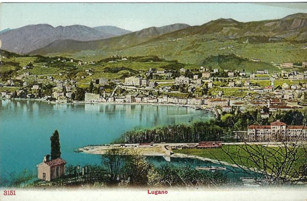 Lugano Vista sulla Foce e Campo Marzio Lugano Vista sulla Foce e Campo Marzio