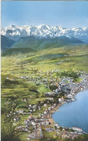 Lugano vista sopra Lugano ed i monti 1908