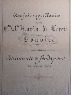 Sonvico testamento 1665 Sonvico testamento 1665