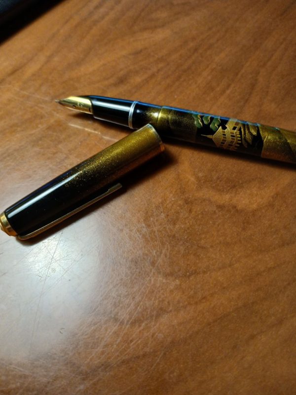Penna Stilografica Giapponese Maki-e in Lacca Urushi