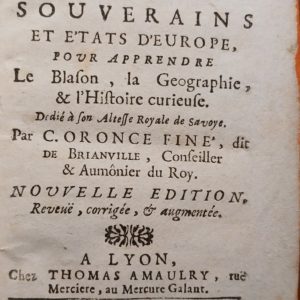 Jeu d'armoires 1697