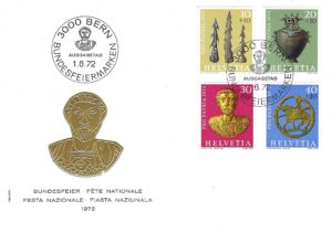 Busta Primo Giorno FDC Svizzera 1972 Pro Patria con serie francobolli