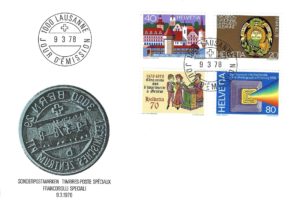 FDC Svizzera 1978 – Serie Avvenimenti culturali con annullo di Losanna