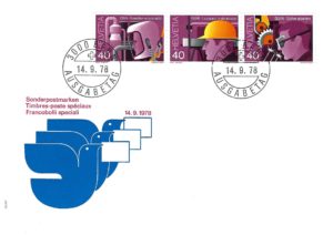 Busta primo giorno 1978 CNA INSAI SUVA – Lavorare in sicurezza