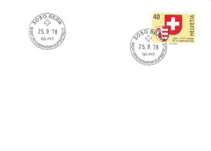 FDC Svizzera 1978 Cantone del Giura FDC Svizzera 1978 Cantone del Giura con francobollo da 40 centesimi