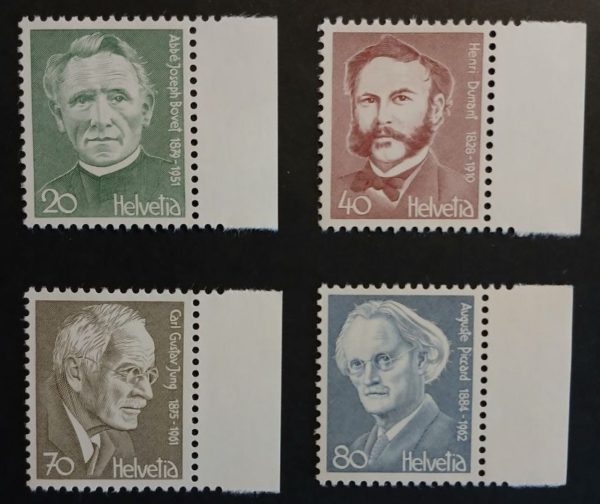Serie francobolli Svizzera 1978 ritratti