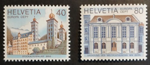Serie CEPT Europa 1978 Svizzera 40c e 80c