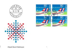Busta Primo Giorno Basel-Mulhouse 1979 Busta Primo Giorno Airport Basel-Mulhouse 1979 Svizzera