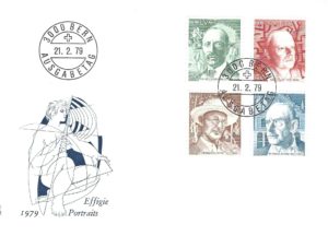 Busta Primo Giorno Effigie Portraits 1979 Svizzera