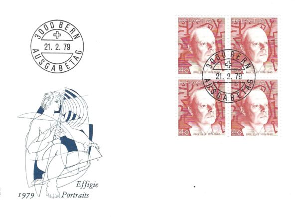 Busta Primo Giorno Paul Klee 1979 Busta Primo Giorno Paul Klee 1979 Svizzera