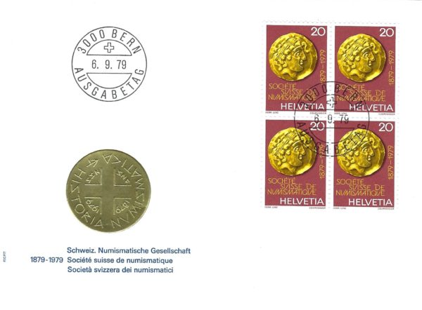 Busta Primo Giorno Société Suisse de Numismatique 1979