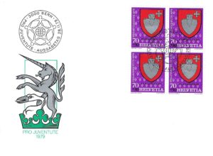 FDC Svizzera 1979 Pro Juventute stemma Schwamendingen