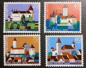 Serie Pro Patria 1979 castelli Svizzera