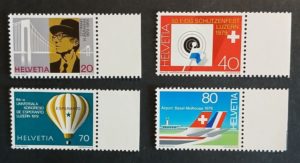 Svizzera 1979 serie commemorativa MNH con margine Francobolli Svizzera 1979 serie commemorativa