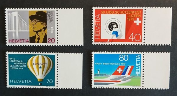 Francobolli Svizzera 1979 serie commemorativa