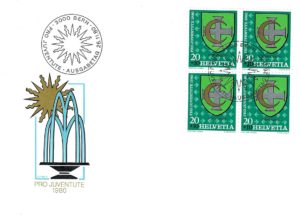 Busta FDC Pro Juventute 1980 Cortaillod