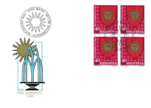 Busta FDC Pro Juventute 1980 Sierre