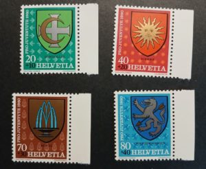 Serie francobolli Pro Juventute Svizzera 1980 MNH Francobolli Pro Juventute 1980 Svizzera serie 4 valori MNH
