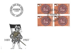 FDC Svizzera 1981 Friburgo serie commemorativa