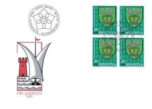 FDC Pro Juventute 1981 Uffikon FDC Pro Juventute 1981 stemma comune Uffikon