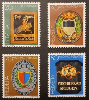 Serie Pro Patria 1981 – Francobolli non circolati Francobolli Svizzera Pro Patria 1981 non circolati