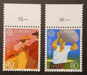 Serie EUROPA CEPT 1981 – Francobolli Svizzera non circolati Francobolli Svizzera EUROPA CEPT 1981 non circolati