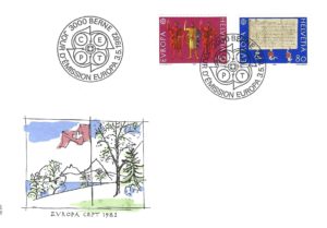 SERIE-82-270 FDC Svizzera 1982 Europa CEPT