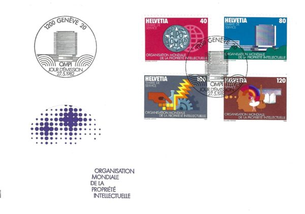 SERIE-82-278 FDC Svizzera 1982 Pro Patria quartina 80+40
