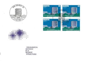 SERIE-82-280 FDC Svizzera 1982 Segni zodiacali Gemelli quartina 160