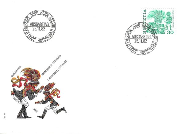 SERIE-82-295 FDC Svizzera 1982 Rolleibutzen Altstätten