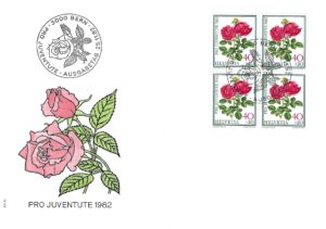 SERIE-82-300 FDC Svizzera 1982 Pro Juventute quartina 40+20