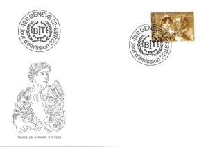 Busta FDC Svizzera 1983 servizio BIT valore 120 FDC 1983 servizio BIT 120