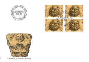 FDC 1983 Martigny 2° millenario blocco 4